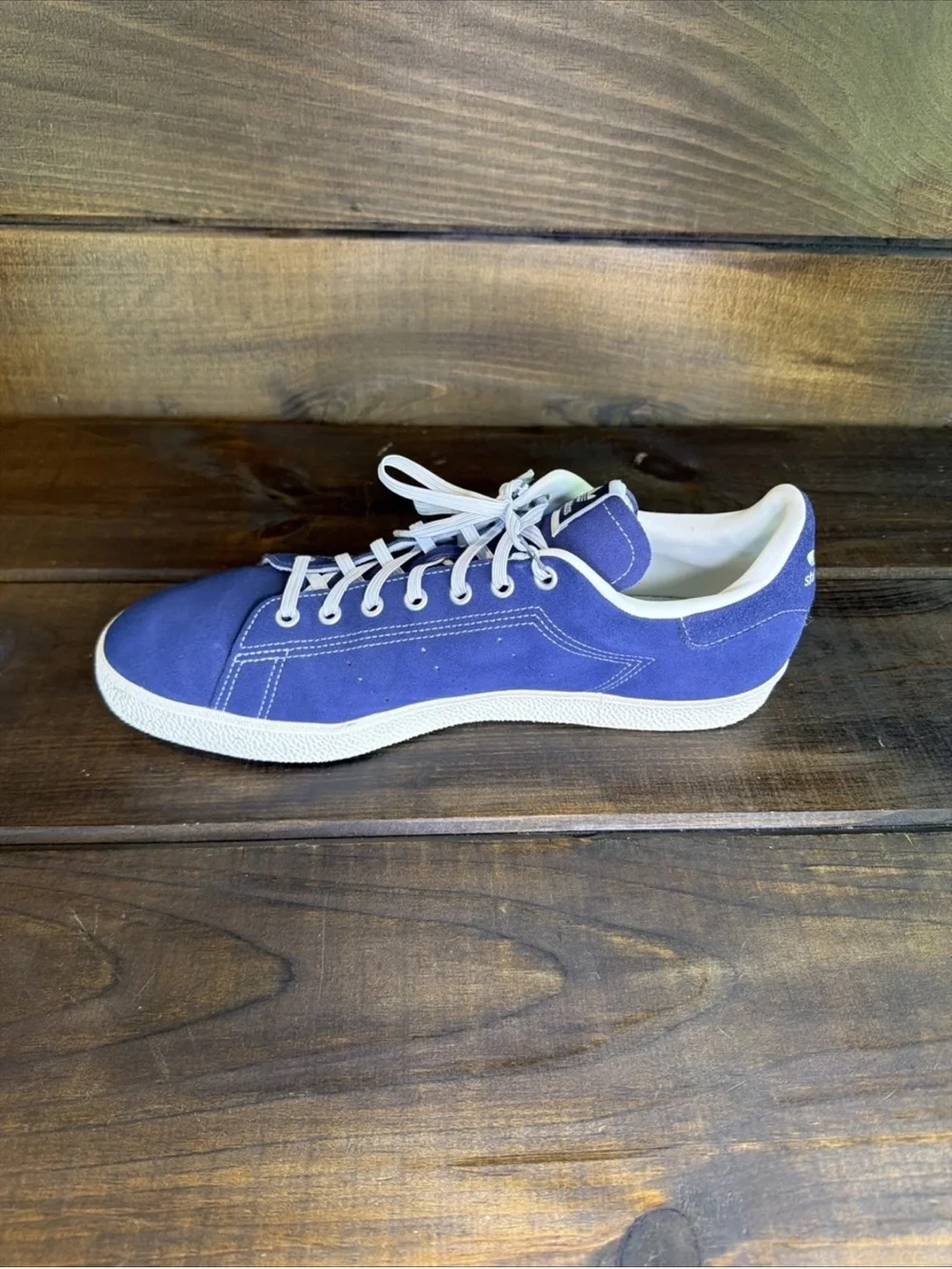 Adidas Stan Smith CS Blue Suede Sneakers Shoes Men Size 14